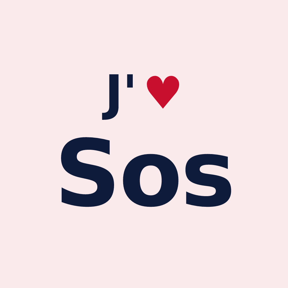 Magnet personnalisé Sos — design J'aime Sos