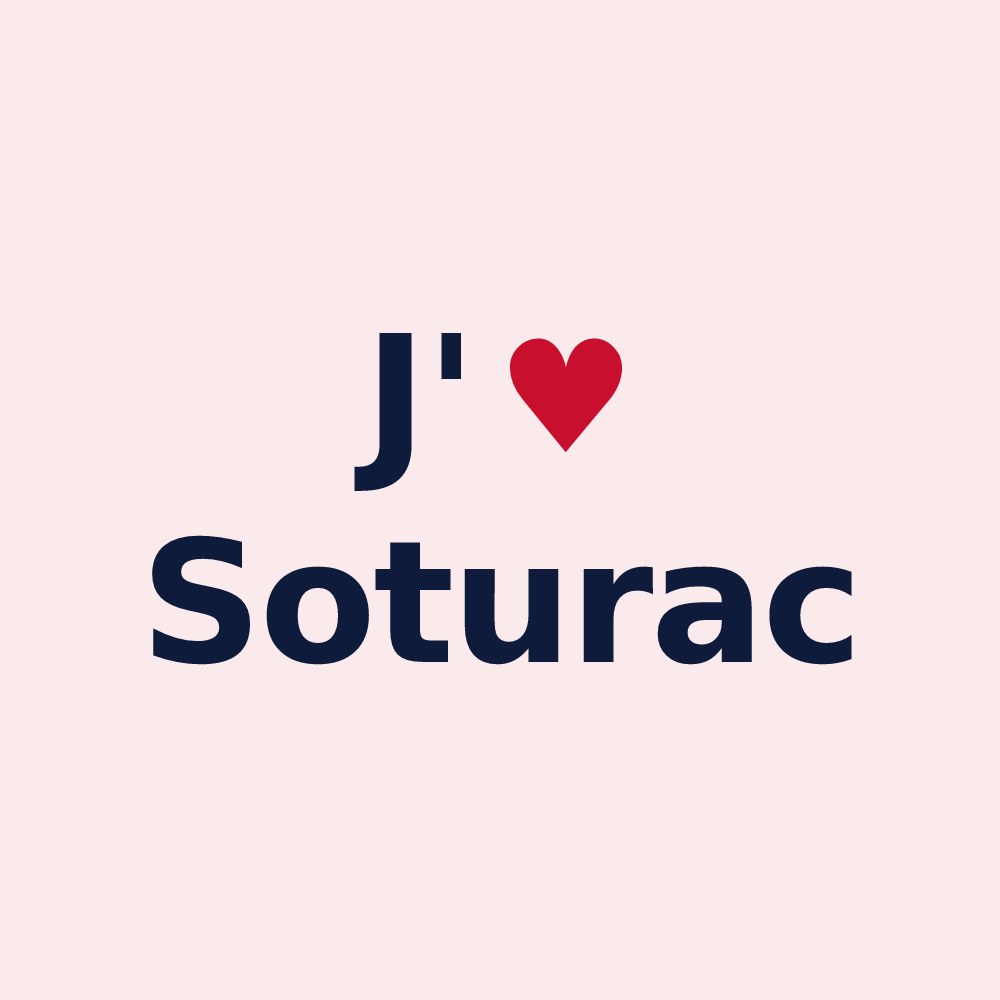 Magnet personnalisé Soturac — design J'aime Soturac