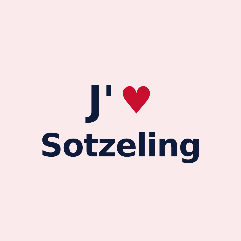 Magnet personnalisé Sotzeling — design J'aime Sotzeling