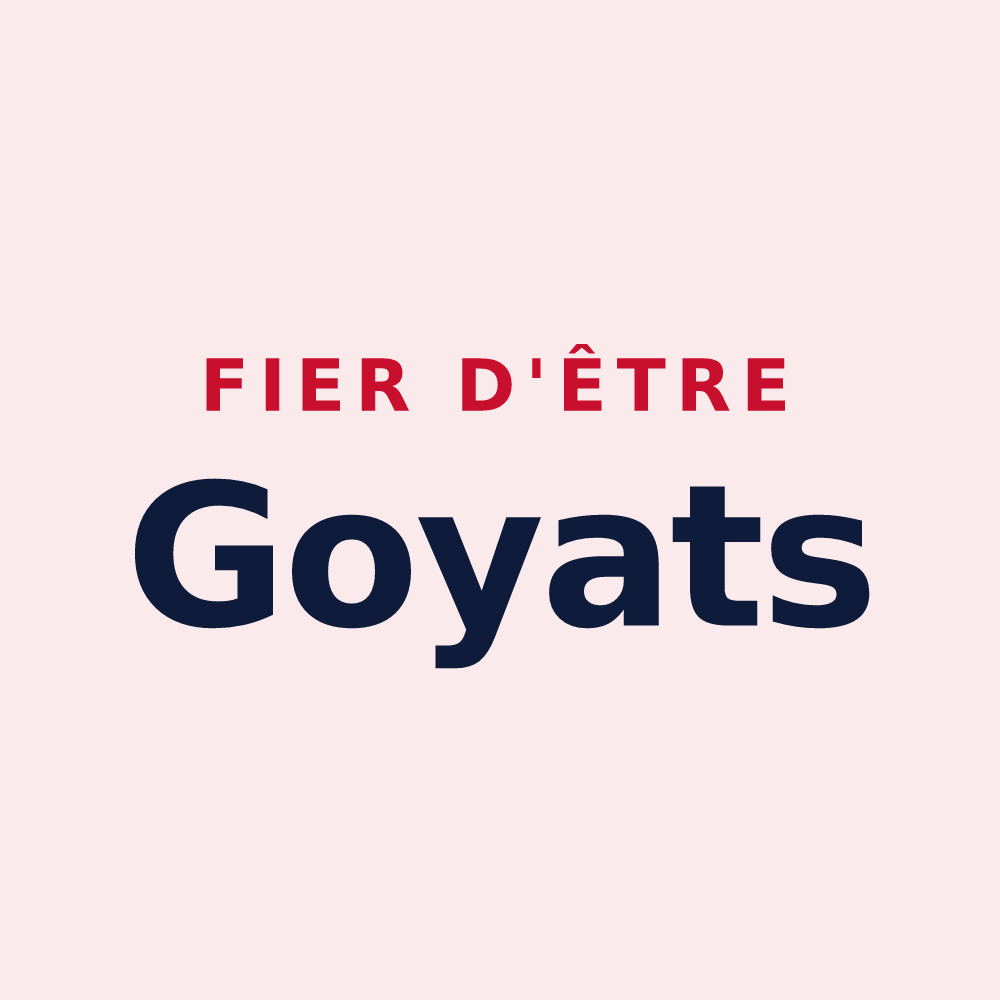 Magnet « Fier d'être Goyats » — design pour Souain-Perthes-lès-Hurlus
