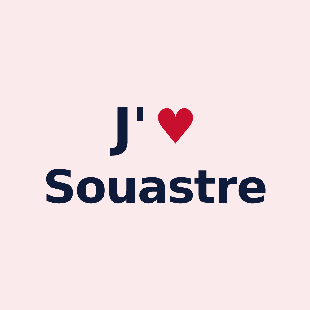 Magnet personnalisé Souastre — design J'aime Souastre