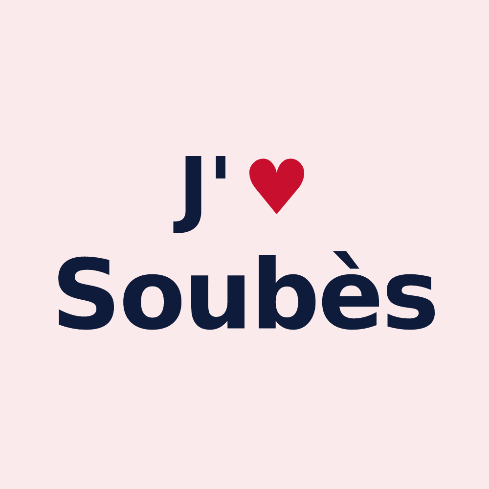Magnet personnalisé Soubès — design J'aime Soubès