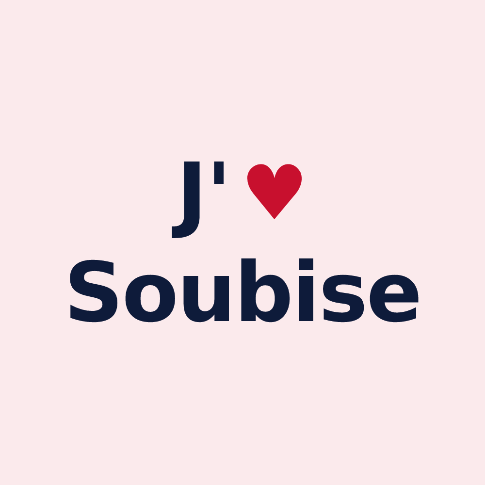 Magnet personnalisé Soubise — design J'aime Soubise