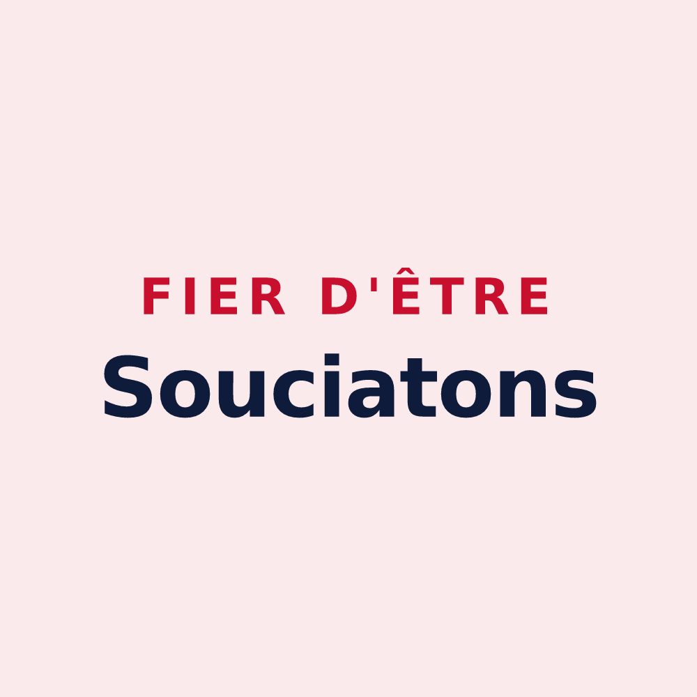 Magnet « Fier d'être Souciatons » — design pour Soucia