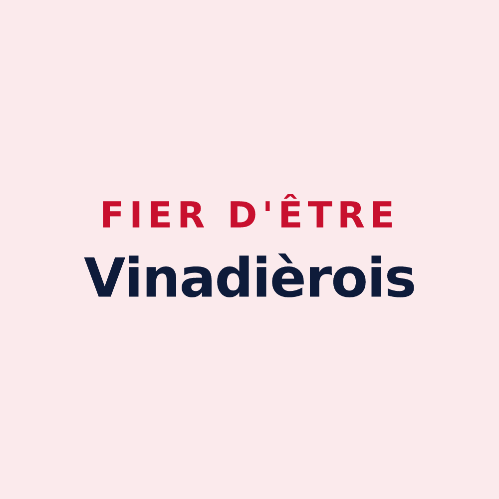 Magnet « Fier d'être Vinadièrois » — design pour Soudaine-Lavinadière