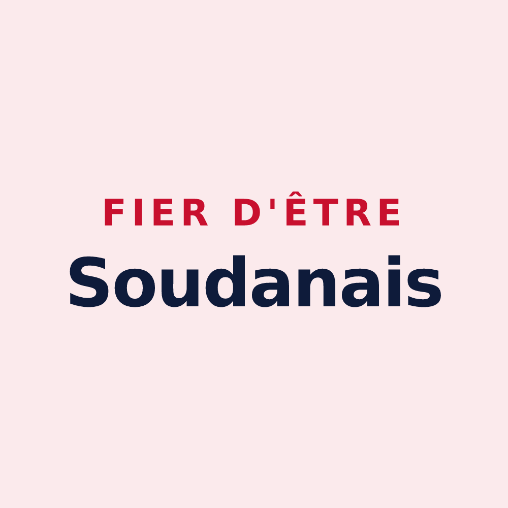 Magnet « Fier d'être Soudanais » — design pour Soudan