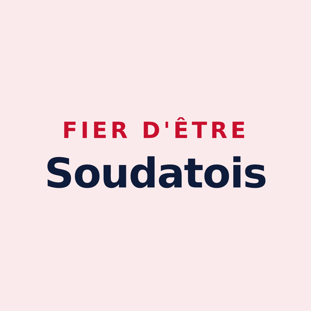 Magnet « Fier d'être Soudatois » — design pour Soudat