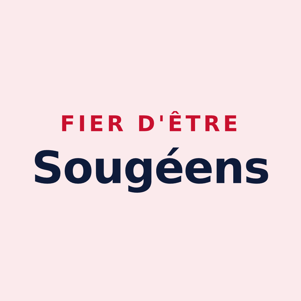 Magnet « Fier d'être Sougéens » — design pour Sougé