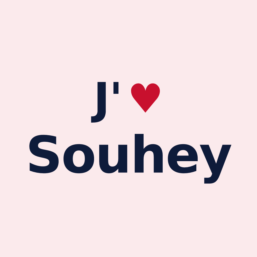 Magnet personnalisé Souhey — design J'aime Souhey