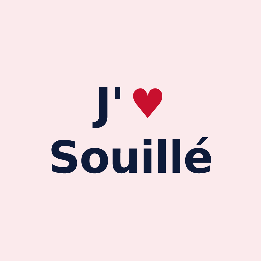 Magnet personnalisé Souillé — design J'aime Souillé
