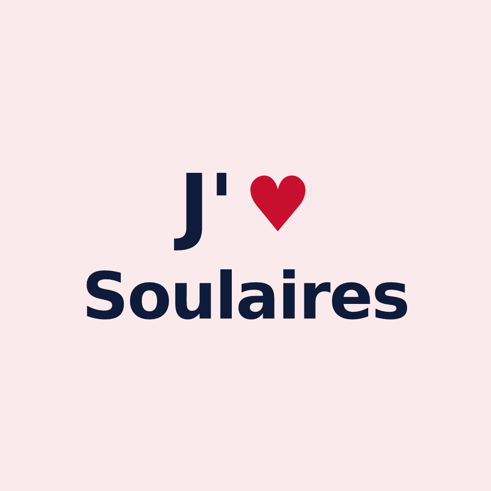 Magnet personnalisé Soulaires — design J'aime Soulaires