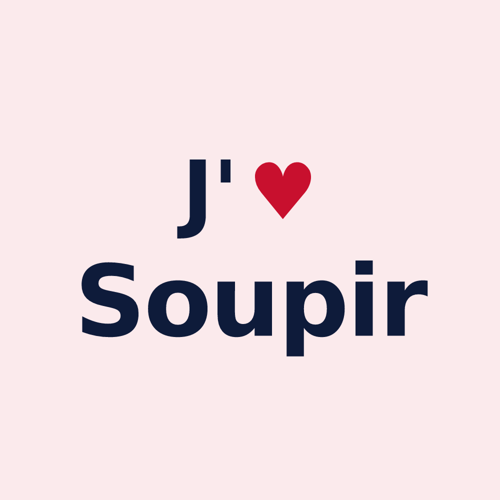 Magnet personnalisé Soupir — design J'aime Soupir