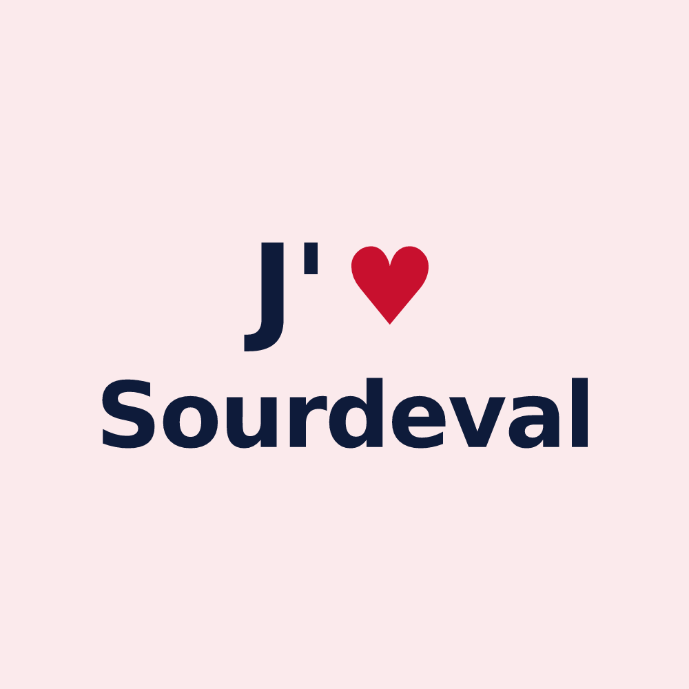 Magnet personnalisé Sourdeval — design J'aime Sourdeval