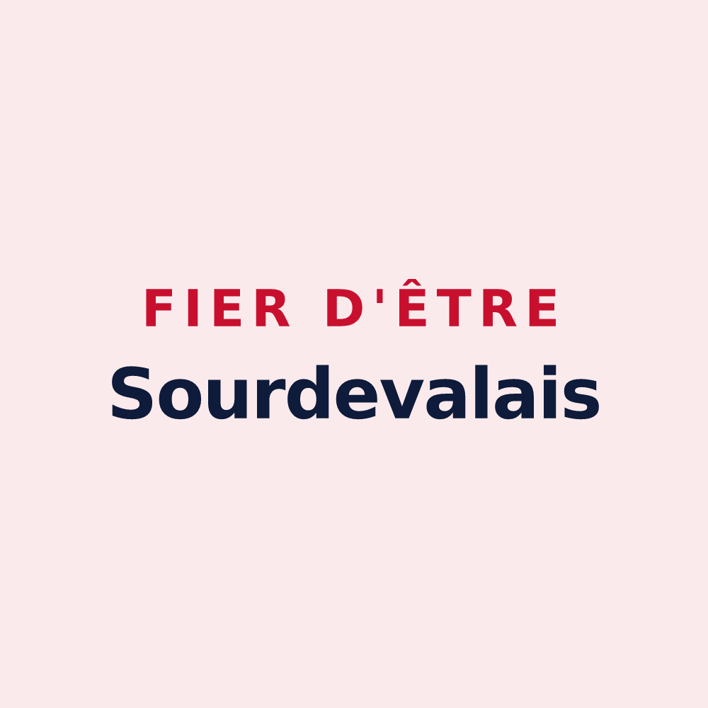 Magnet « Fier d'être Sourdevalais » — design pour Sourdeval