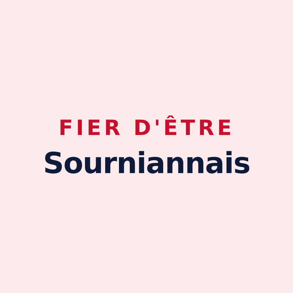 Magnet « Fier d'être Sourniannais » — design pour Sournia