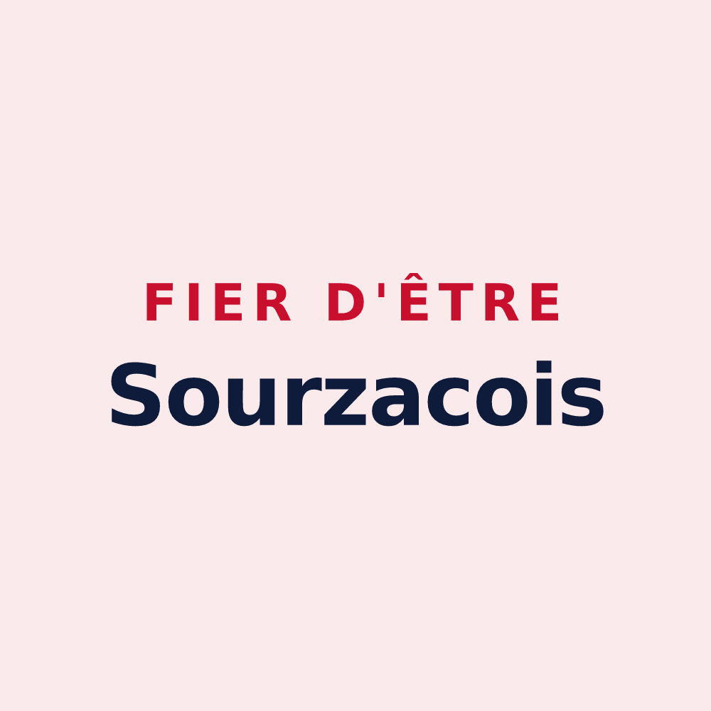 Magnet « Fier d'être Sourzacois » — design pour Sourzac