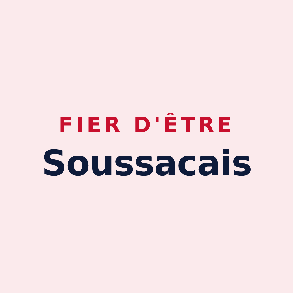 Magnet « Fier d'être Soussacais » — design pour Soussac