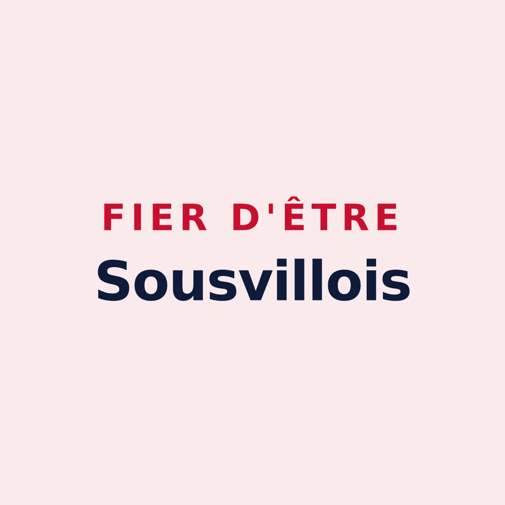 Magnet « Fier d'être Sousvillois » — design pour Sousville