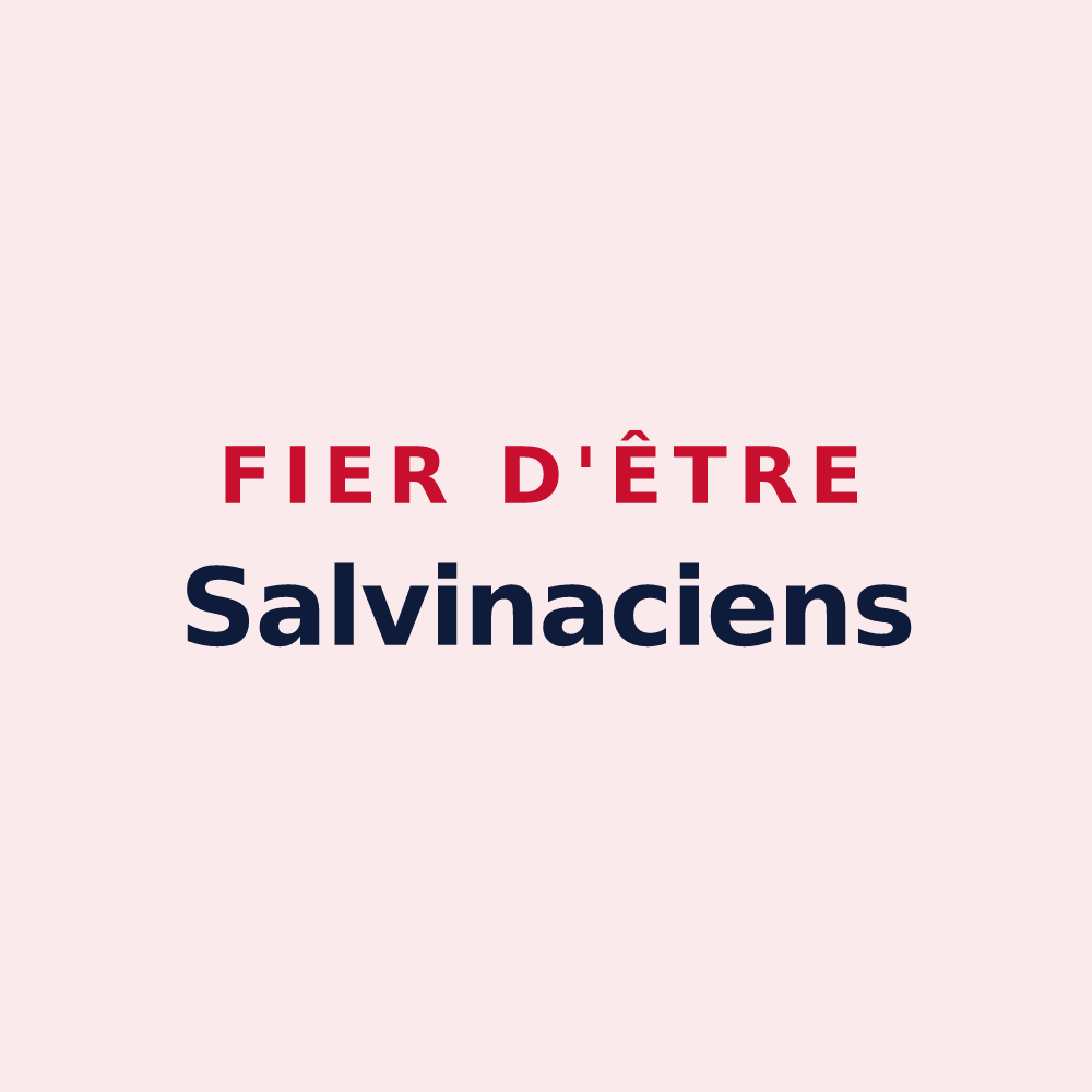Magnet « Fier d'être Salvinaciens » — design pour Souvigny-de-Touraine