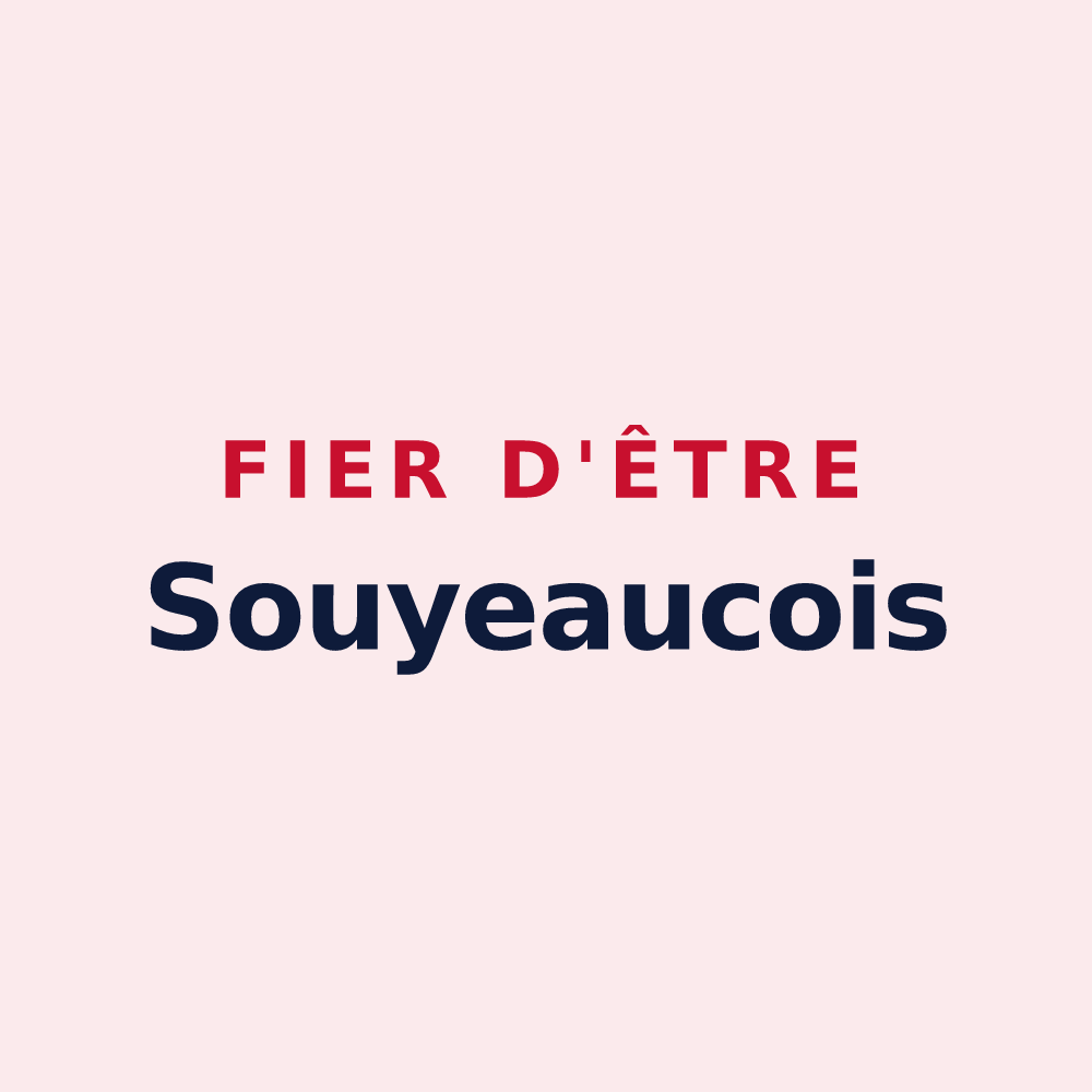 Magnet « Fier d'être Souyeaucois » — design pour Souyeaux