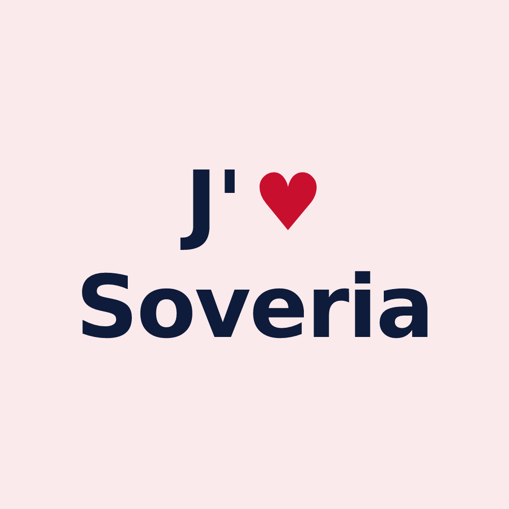 Magnet personnalisé Soveria — design J'aime Soveria