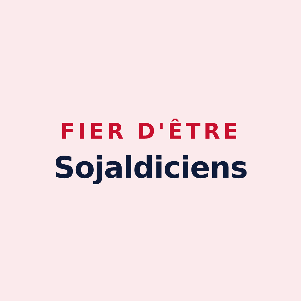 Magnet « Fier d'être Sojaldiciens » — design pour Soyaux