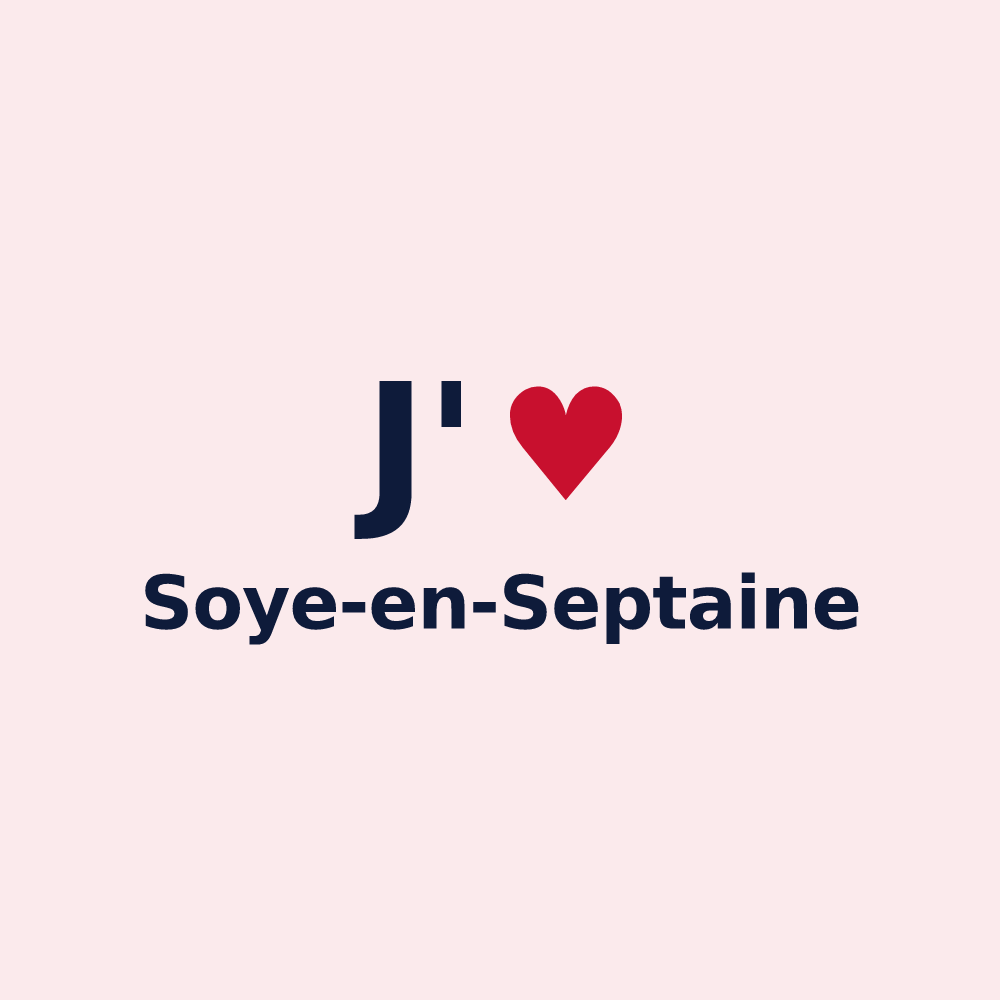 Magnet personnalisé Soye-en-Septaine — design J'aime Soye-en-Septaine