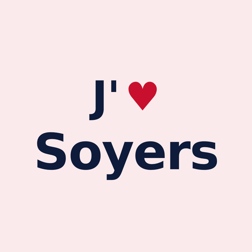Magnet personnalisé Soyers — design J'aime Soyers