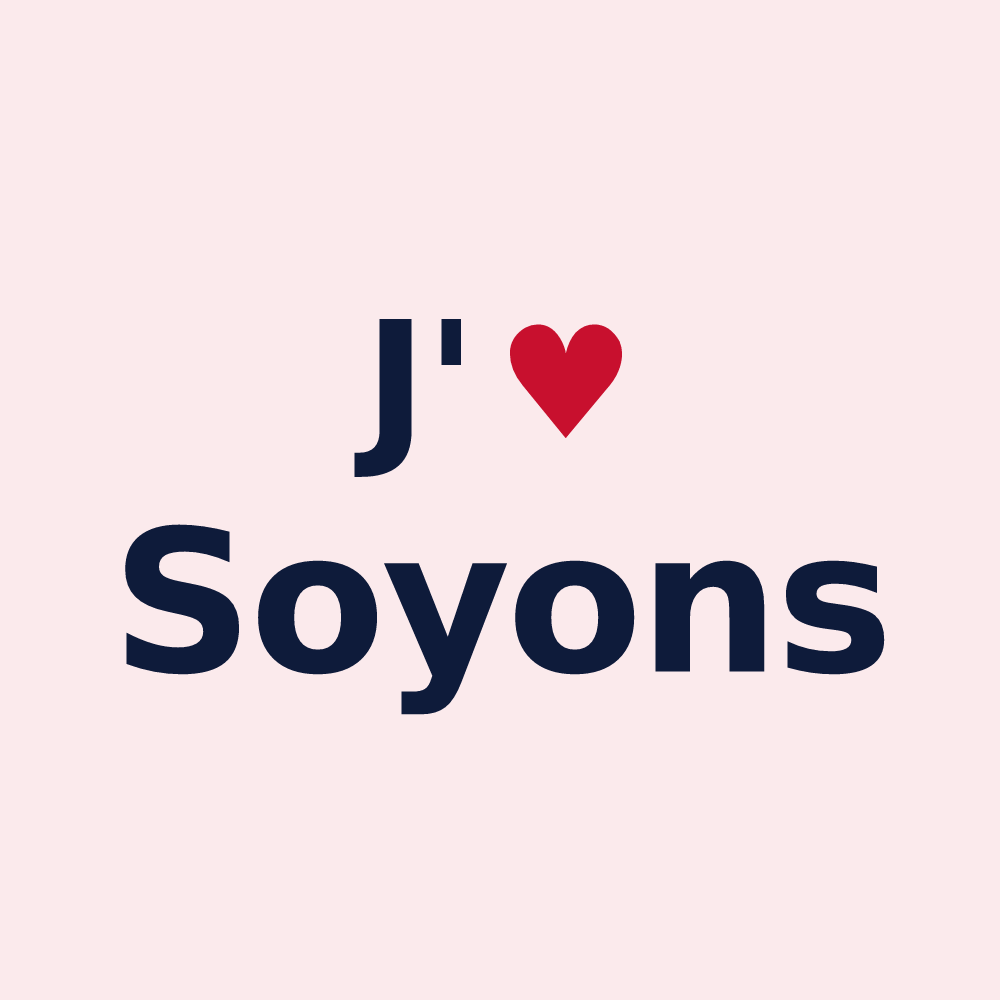 Magnet personnalisé Soyons — design J'aime Soyons