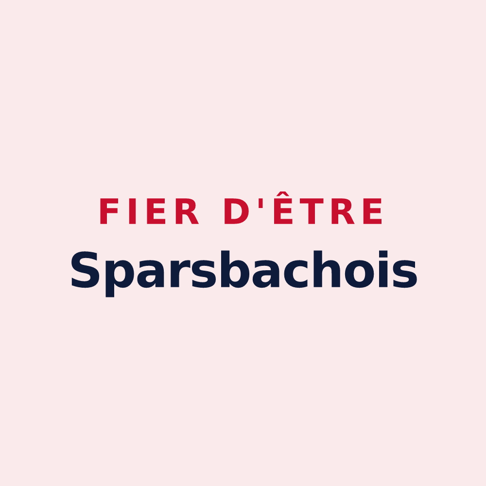 Magnet « Fier d'être Sparsbachois » — design pour Sparsbach