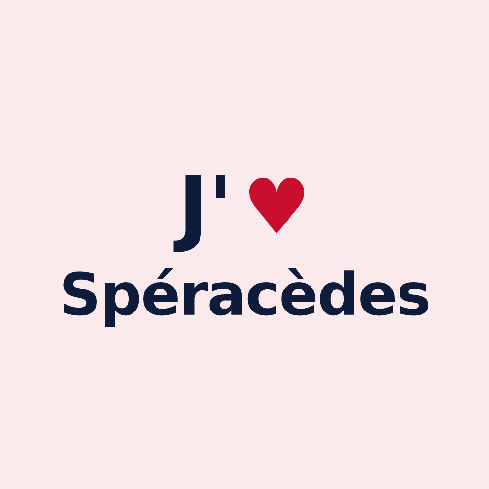 Magnet personnalisé Spéracèdes — design J'aime Spéracèdes