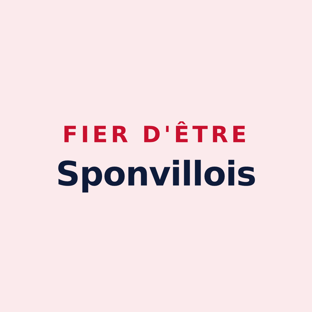 Magnet « Fier d'être Sponvillois » — design pour Sponville