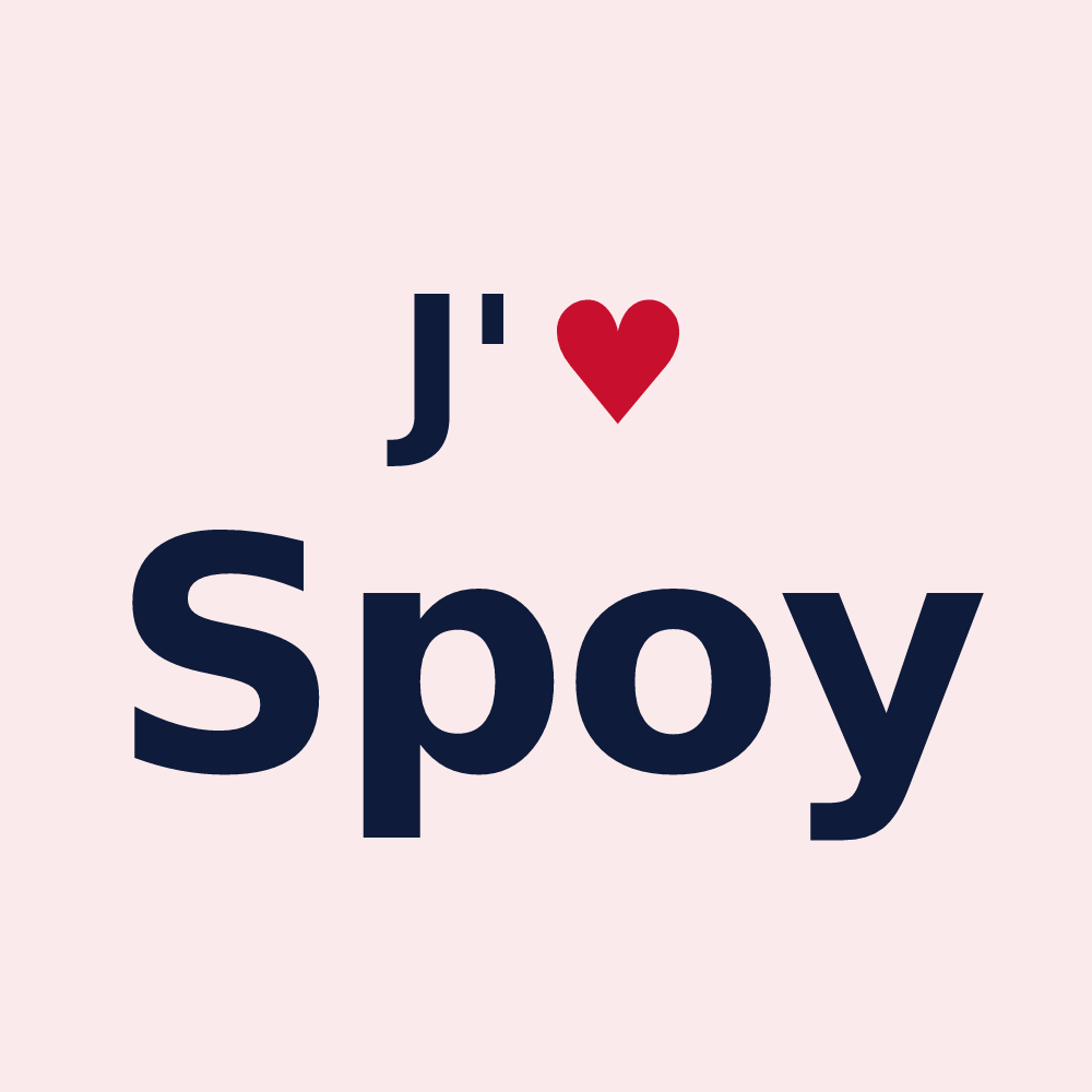 Magnet personnalisé Spoy — design J'aime Spoy