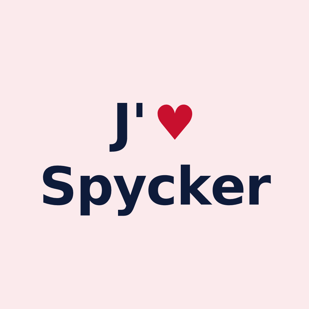 Magnet personnalisé Spycker — design J'aime Spycker
