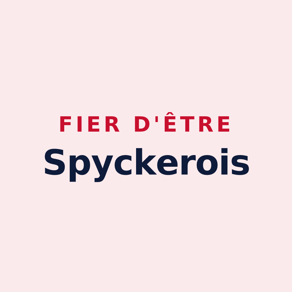 Magnet « Fier d'être Spyckerois » — design pour Spycker