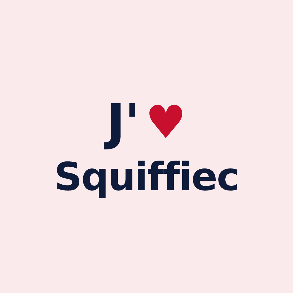 Magnet personnalisé Squiffiec — design J'aime Squiffiec