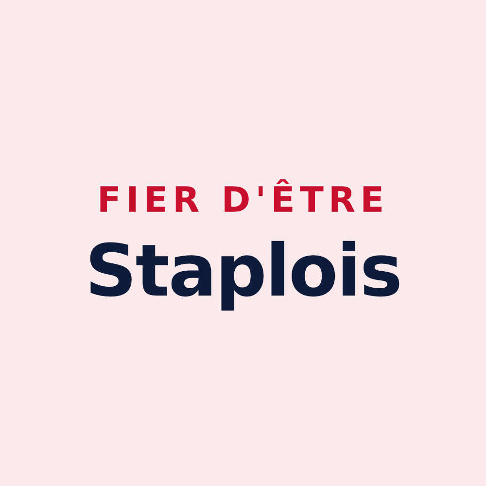 Magnet « Fier d'être Staplois » — design pour Staple