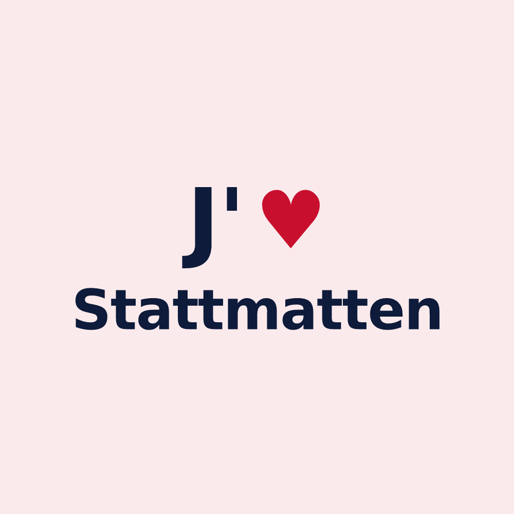 Magnet personnalisé Stattmatten — design J'aime Stattmatten