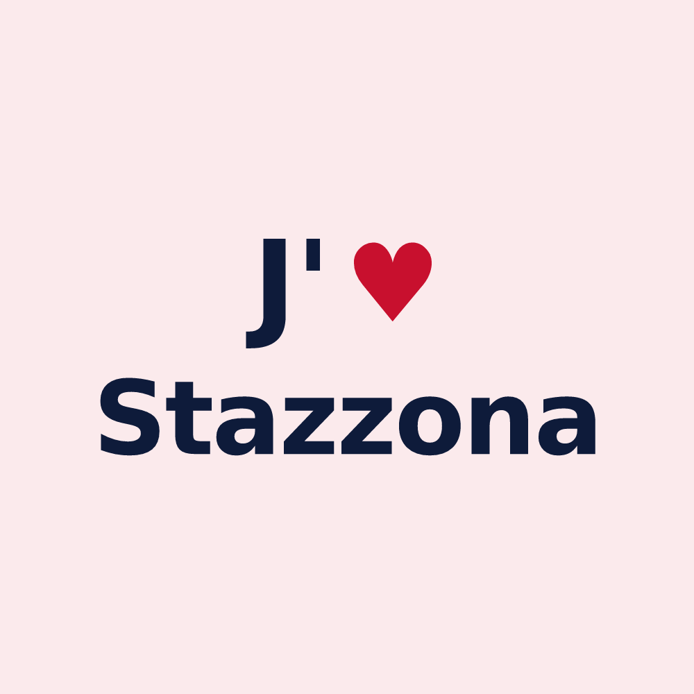 Magnet personnalisé Stazzona — design J'aime Stazzona