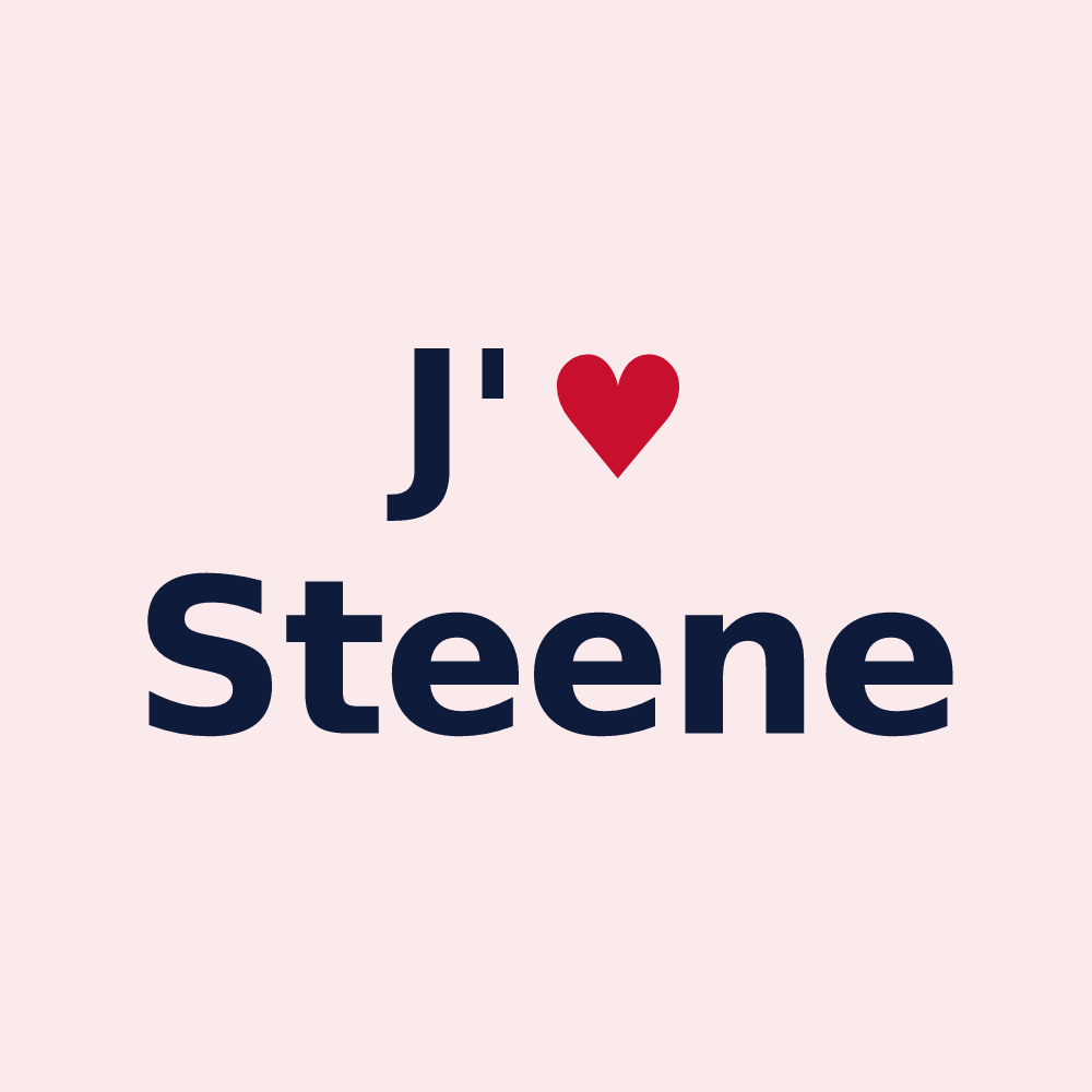 Magnet personnalisé Steene — design J'aime Steene