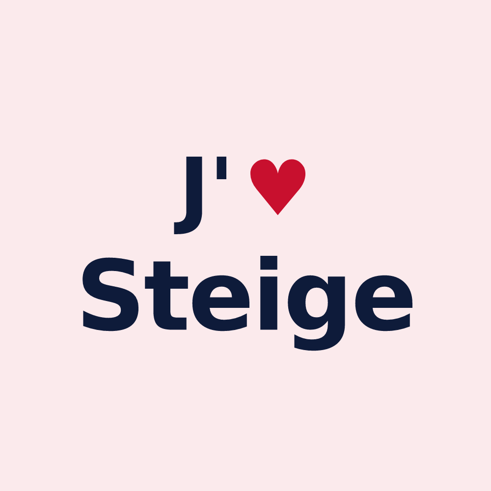 Magnet personnalisé Steige — design J'aime Steige