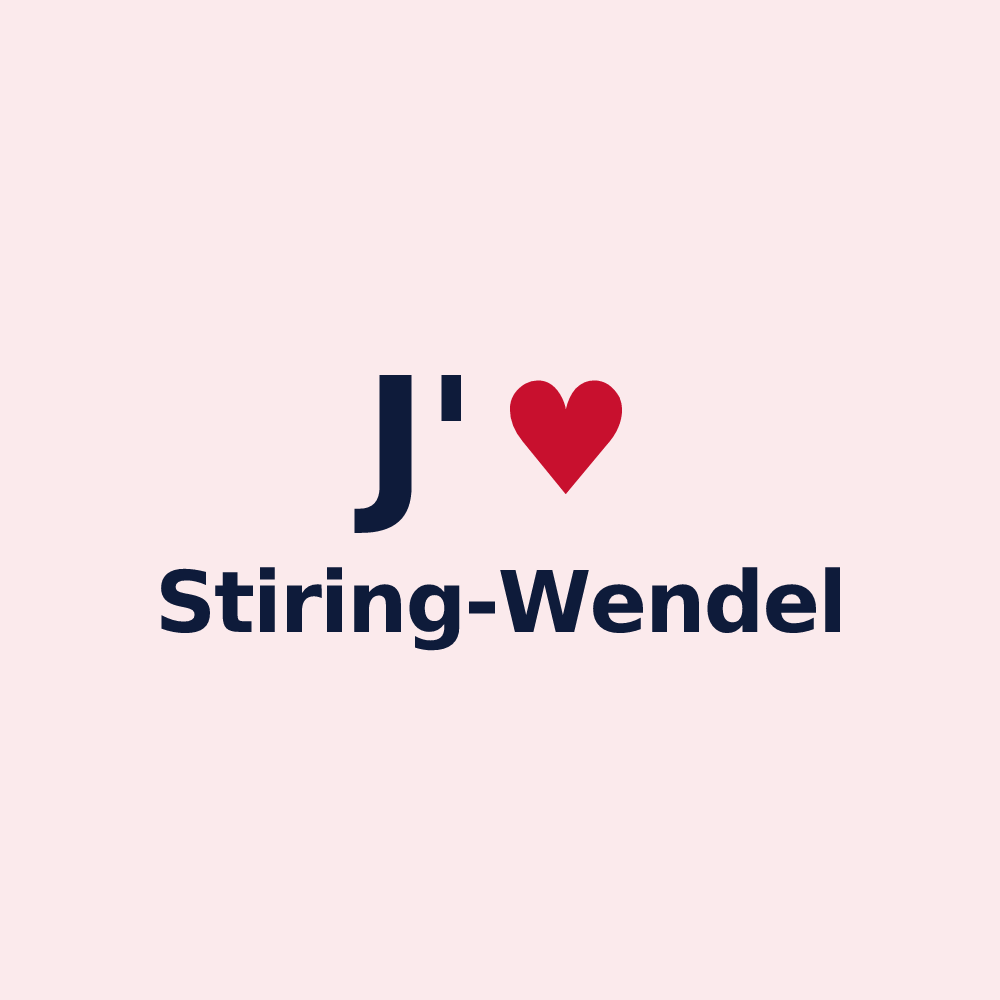 Magnet personnalisé Stiring-Wendel — design J'aime Stiring-Wendel