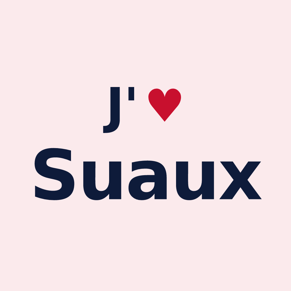 Magnet personnalisé Suaux — design J'aime Suaux