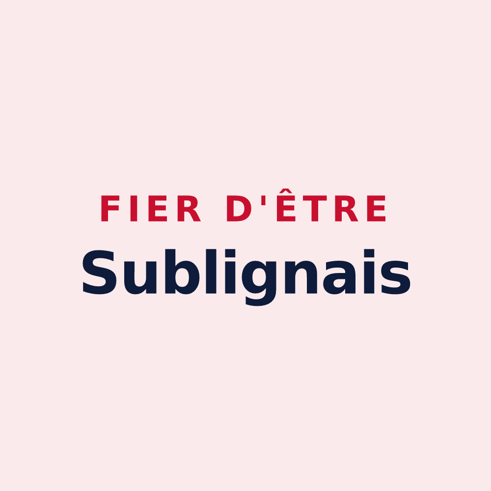 Magnet « Fier d'être Sublignais » — design pour Subligny