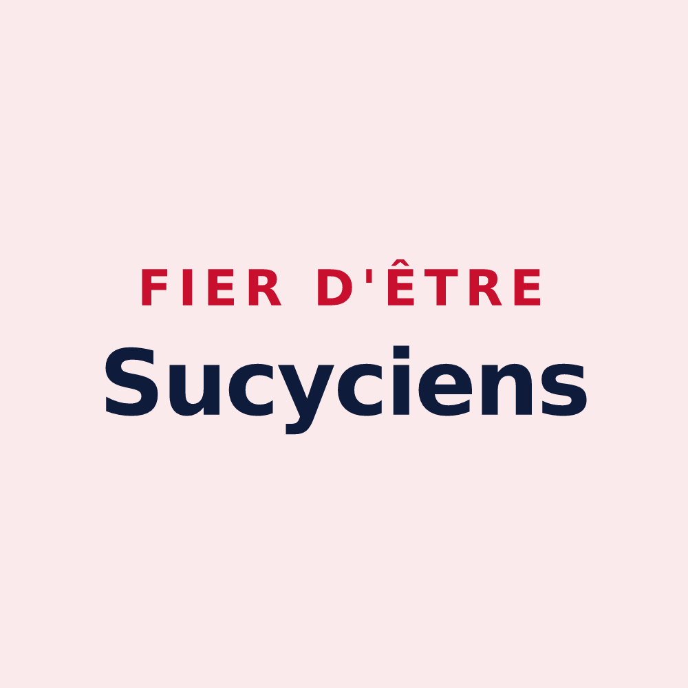 Magnet « Fier d'être Sucyciens » — design pour Sucy-en-Brie