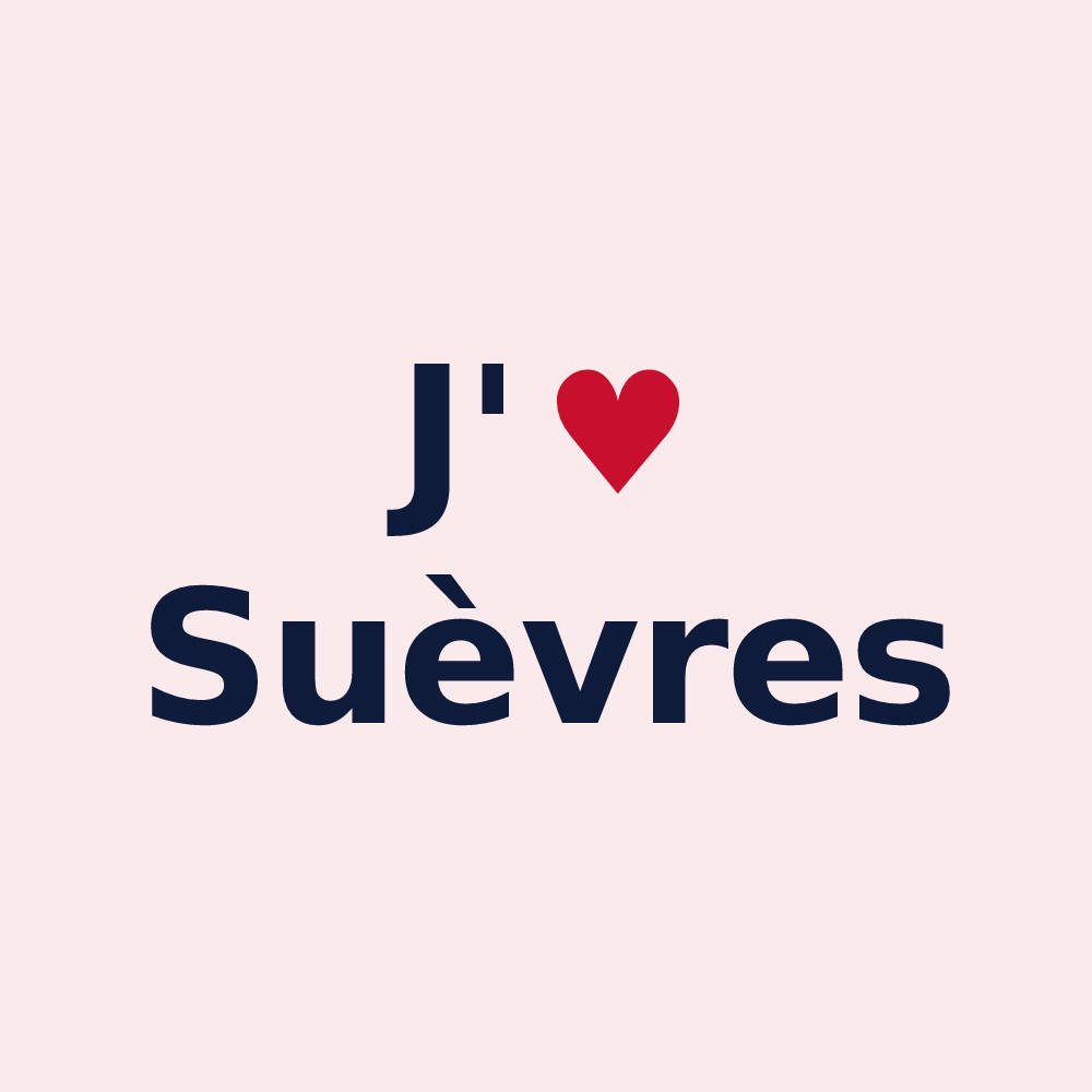 Magnet personnalisé Suèvres — design J'aime Suèvres