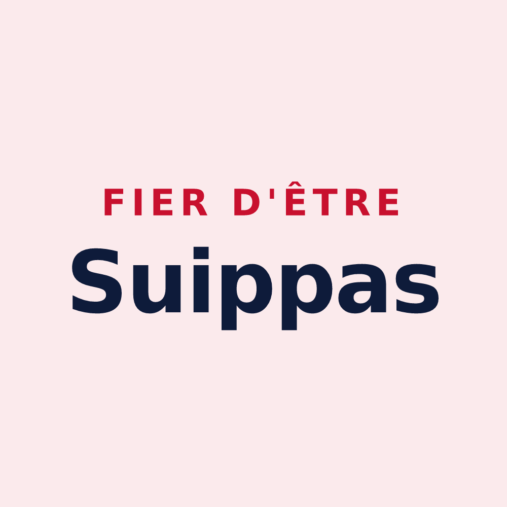 Magnet « Fier d'être Suippas » — design pour Suippes