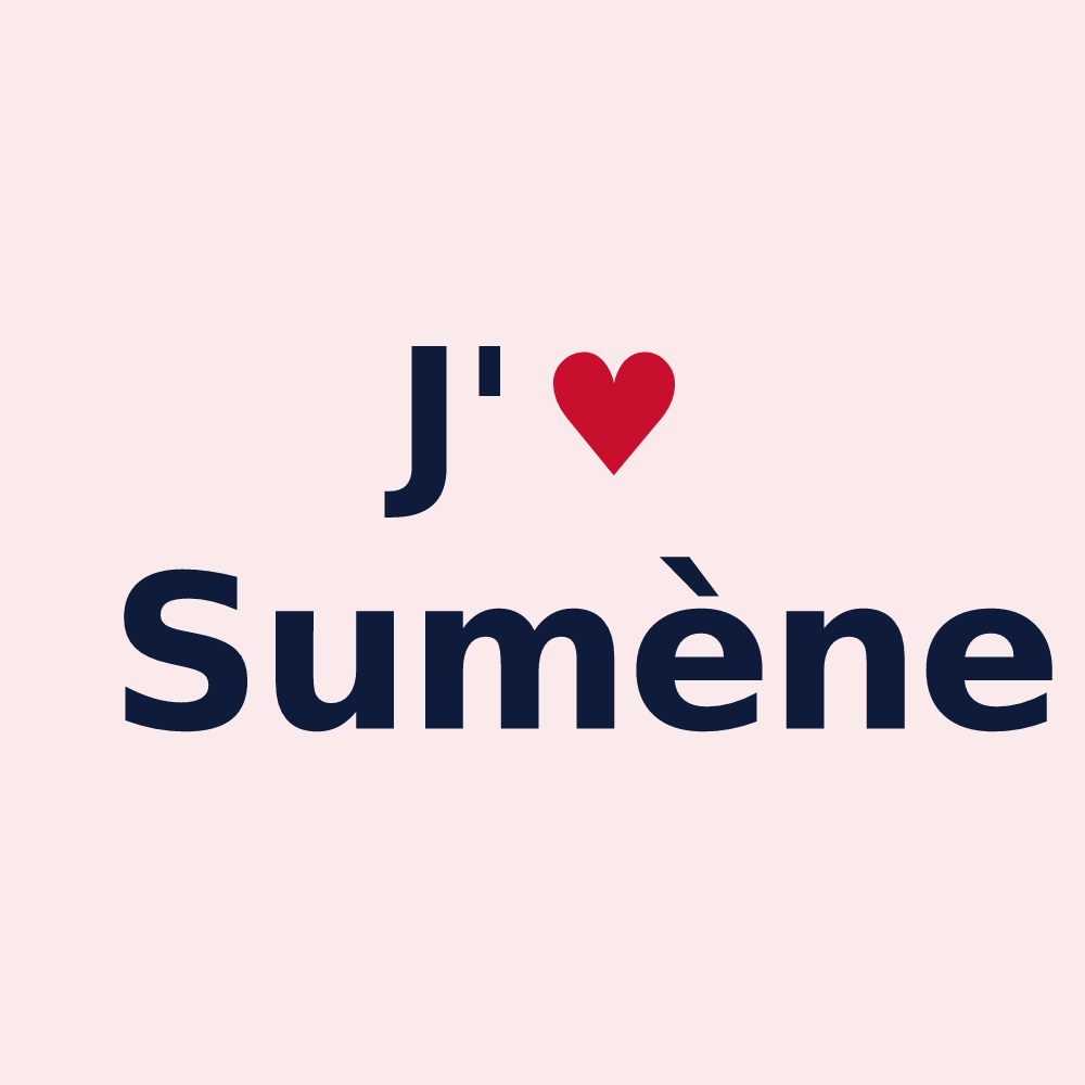 Magnet personnalisé Sumène — design J'aime Sumène