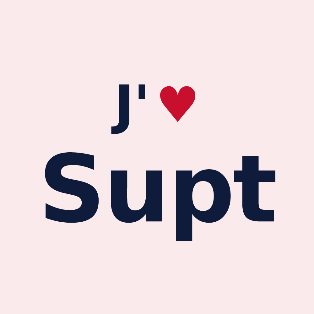 Magnet personnalisé Supt — design J'aime Supt