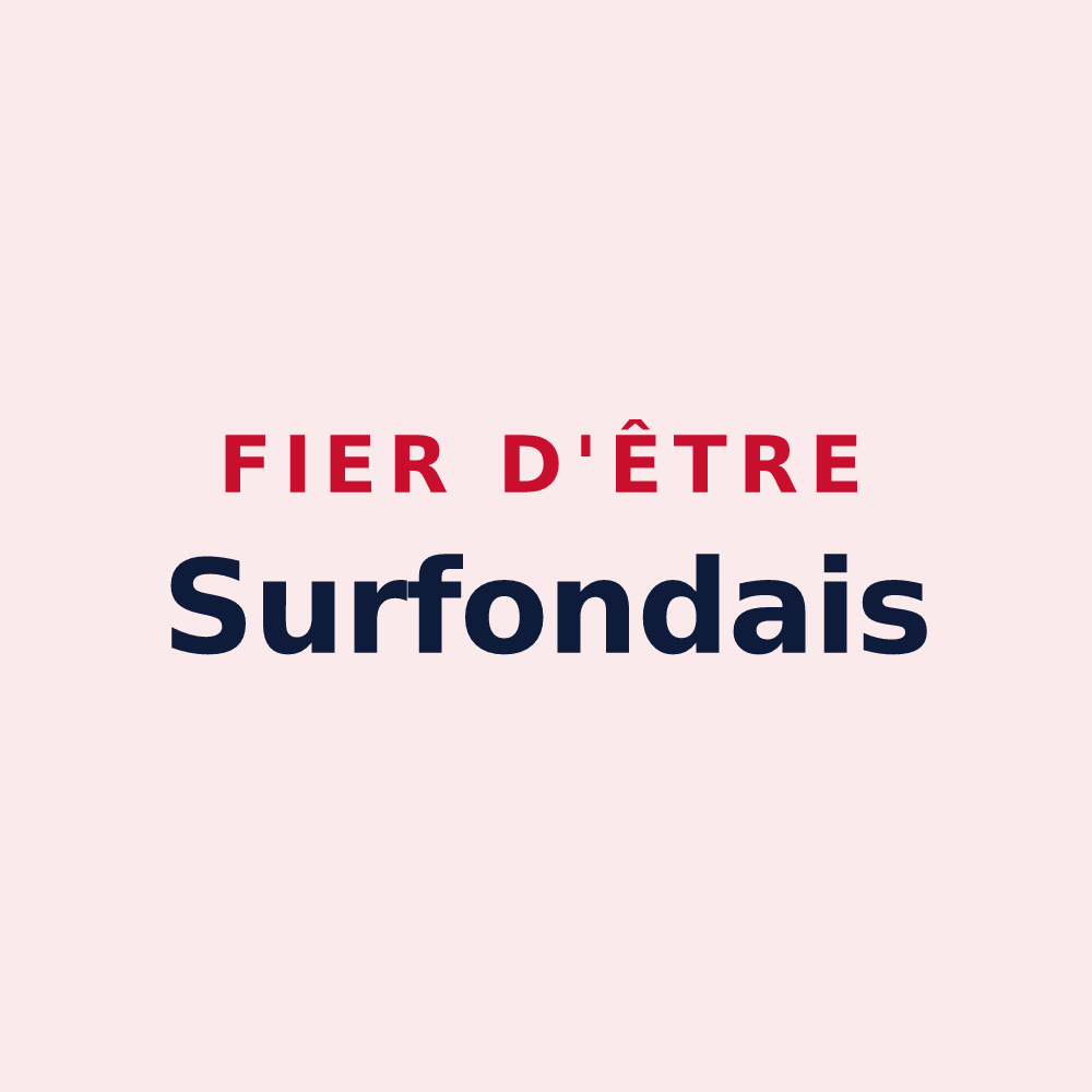 Magnet « Fier d'être Surfondais » — design pour Surfonds
